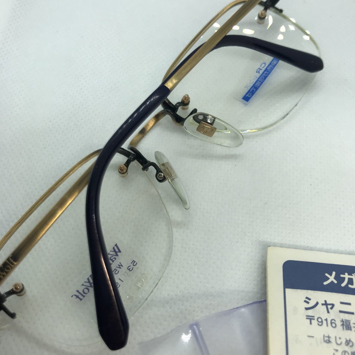 驚きの破格値，大得価 当時物 未使用 Walter Wolf ウォルターウルフ 眼鏡
