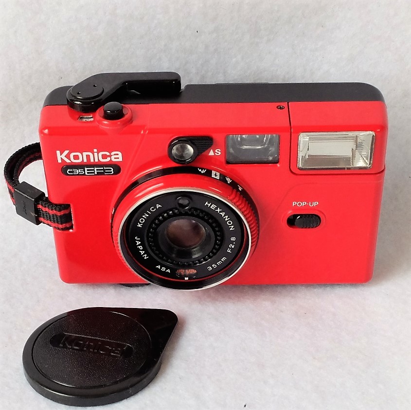 Konica コニカ c35 EF3 フィルムカメラ 正常動作品 レアカラー