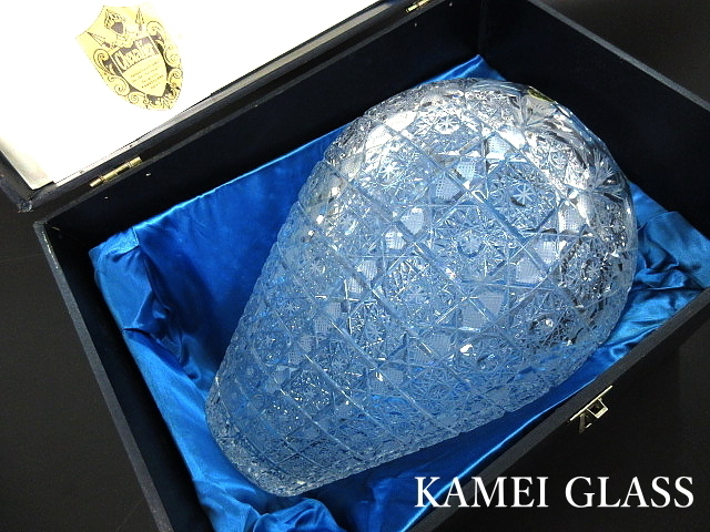 インテリア小物 KAMEI GLASS シュヴァリエ Chevalier クリスタル花瓶