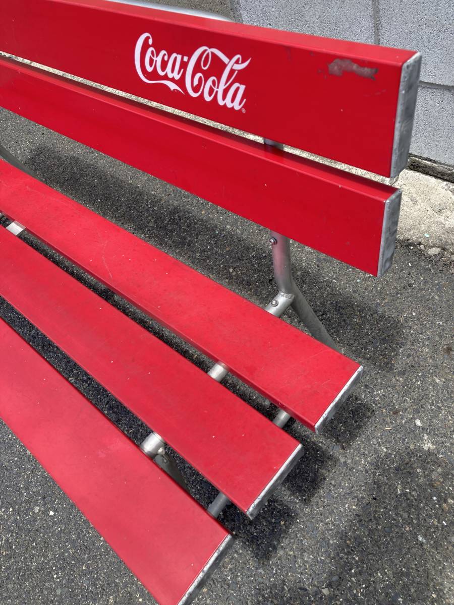 アルミ製 ベンチ - コカ・コーラ 長椅子 コカコーラ 屋外 Coca 広告