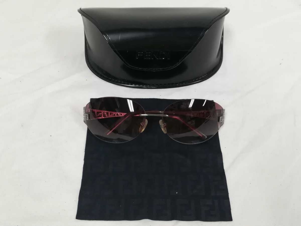 FENDI フェンディ サングラス ズッカ ロゴ FS365AF ボルドー系 410