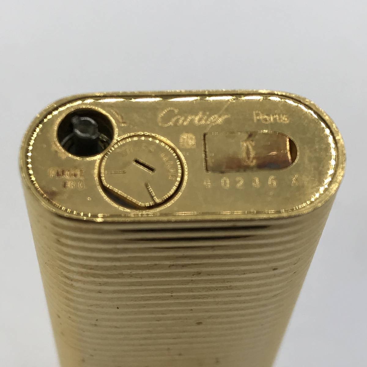 955683】喫煙具 Cartier カルティエ ガスライター ジャンク品 やや傷 