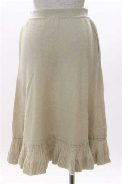 フォクシー カシミヤ ニット フレアスカート レディース 40