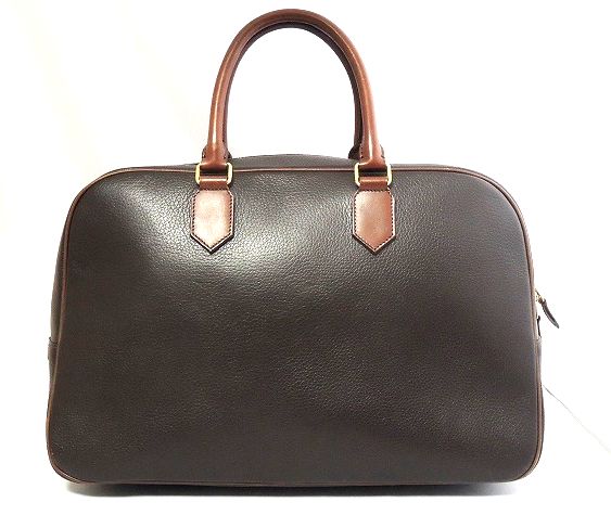 【中古美品】ソメスサドル ボストンバッグ レザー ブラウン