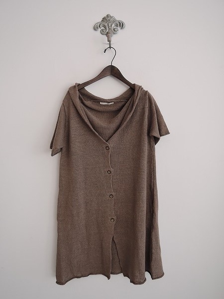 エヴァムエヴァ evam eva*リネンロングニットカーディガン *0415