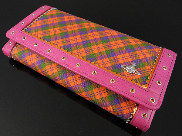 ◆1399◆ヴィヴィアンウエストウッド牛革タータンチェック長財布