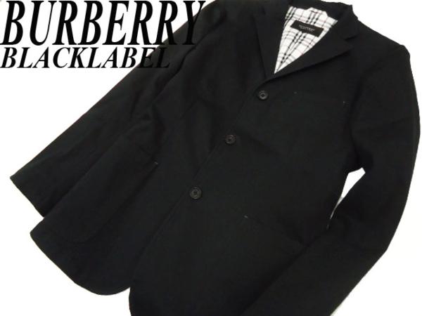 108-23●バーバリーブラックレーベル 本物●テーラードJKT 美品