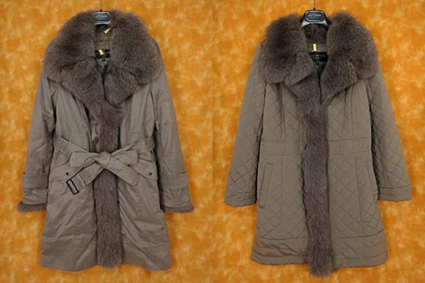 ★120730【ボディドレッシングDX】FOXファー&ライナー付コート38