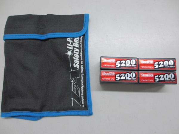 ★中古★ヨコモ★Li-po5200 7.4Vセパレートバッテリー×2セット