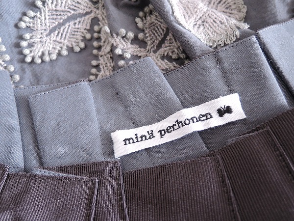 ミナペルホネン mina perhonen frost garden 刺しゅうワンピース 40