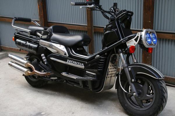 HONDA PS250 /後期型/丸目２灯/社外キャリア付/実動車 PS250カスタム☆ブラック後期丸目2灯リアキャリア付☆BEAMS(126cc