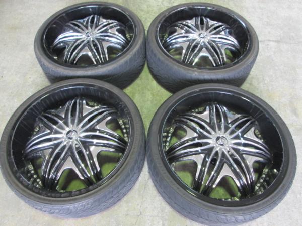 ★☆美品DIABLO 8.5J+18 115-5 255/30R22 クライスラー300C☆★