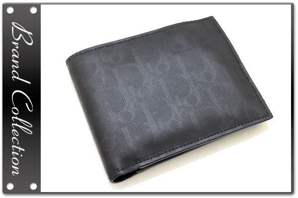 送料無！ディオールオム　メンズ小銭入れ付き二つ折り財布★即決