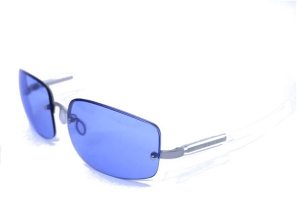 美品プラダ サングラス ブルー クリア レディース