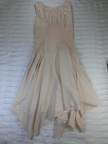 ♪美品★イッセイミヤケFETE(2)★ライトベージュプリーツワンピ