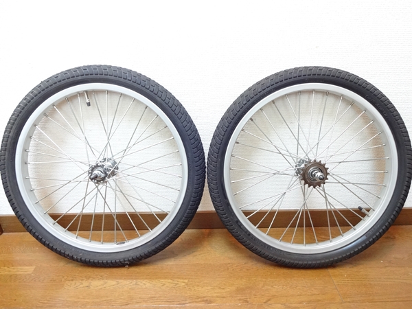 ★ほぼ新品 BMX用　20インチ　ホイール前後セット　タイヤ付き★