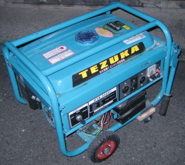 TEZUKA GTR-5500 Ⅲ エンジン式発電機 GTR-5500Ⅲ(発電機、変圧器