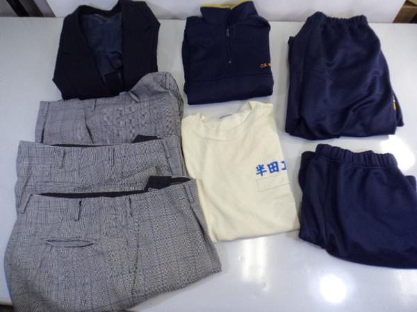 U74/愛知半田工業高校□男子学生服ブレザー制服190+体操服□7点(メンズ 