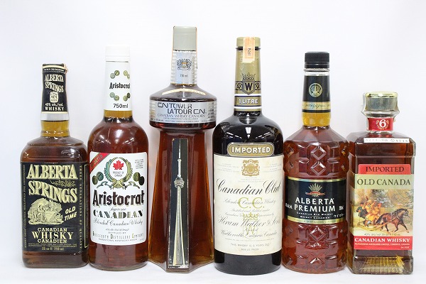 ◇1円～ ウイスキー6本 (カナディアン クラブ) 等 F