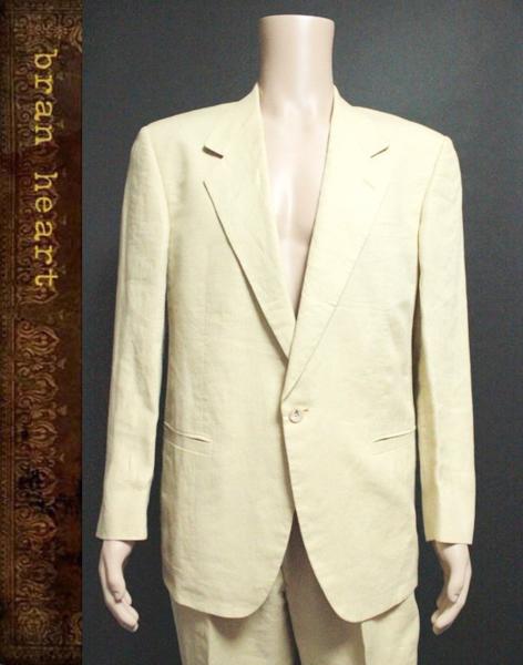 【istanteイスタンテ】総リネン*シングル*サマースーツ*メンズ48