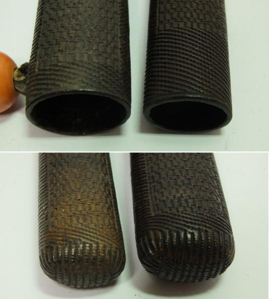 煙草セット 目貫金具付 1118L16r※ 素材 【公式通販】