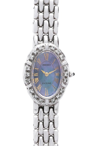 1円■セイコー ダイヤモンドベゼル/腕時計■131089