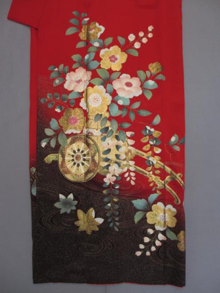 購入ストア 【振袖・長襦袢セット】金彩古典/正絹中古/人気貸衣装品放出951
