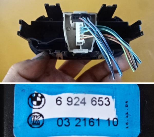 A/7H6 BMWミニ R50 GH-RA16 05y後期 ドアミラースイッチ