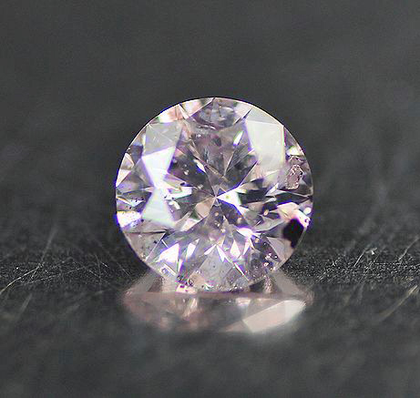 和み　　0.122crt Fancy Purplish Pink ラウンド　　　 　