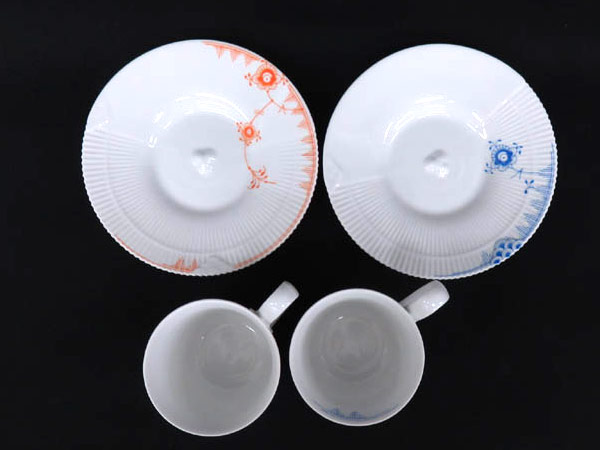 ●1円 超美品 ロイヤルコペンハーゲン C＆S 計2客セット HE928