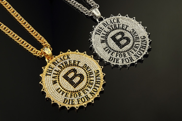 ペンダント　ゴールド　ブリンブリン　ヒップホップ　送料無料