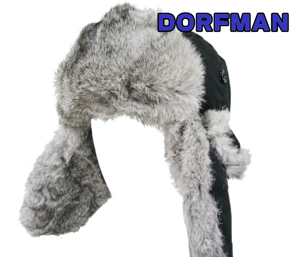 【Ｍ】極寒に　耳あて付き　ラビット毛・防寒帽／未使用品