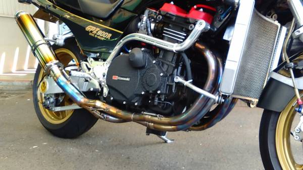 ☆Ninja☆GPZ900R☆ステンレスマフラー☆カチ上げ☆エキパイのみ