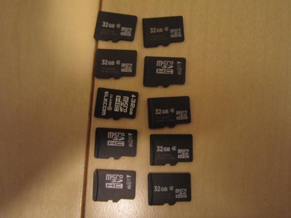 (45)中古品　microSDHCカード32GB CLASS2～ 10枚セット