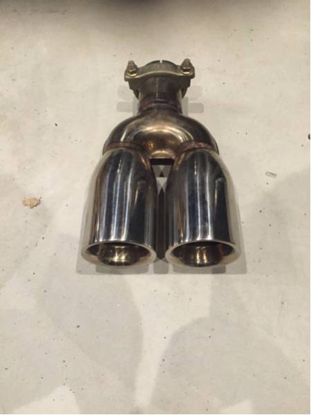 マフラーカッター 欧州車 汎用 ダブル ワゴンR ムーヴ