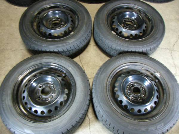 【バランス調整済】フィットFIT鉄ホイール+DSX-2 ro22