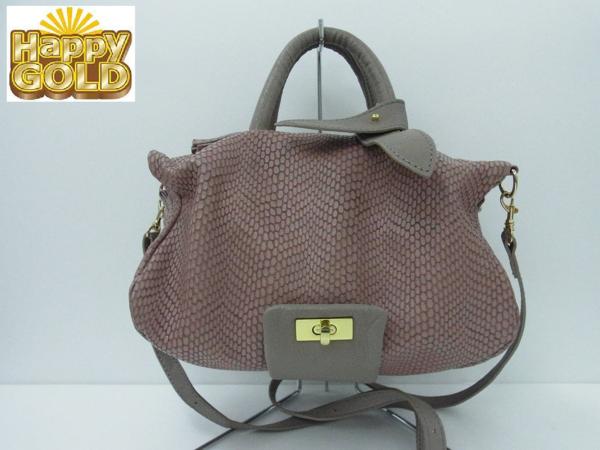 Ｎ5◆ポティオール Potior 2way ボストン バッグ　ピンク