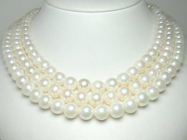 ※マーメイド【あこや真珠ロング】7.0-6.5㎜豪華125㎝ネックレス