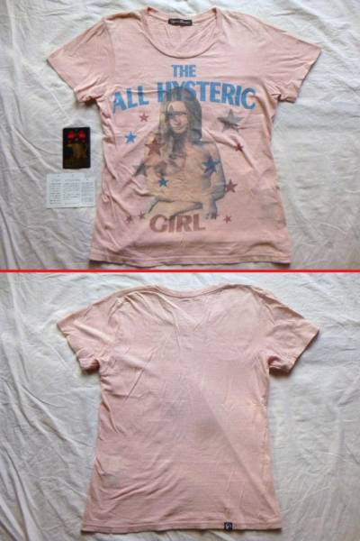ヒステリックグラマー Tシャツ ピンク THE ALL HYSTERIC