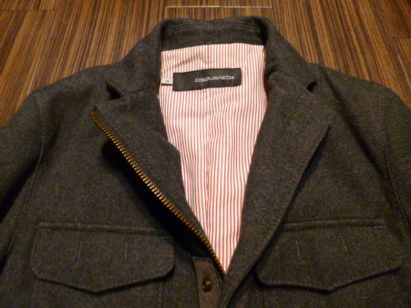 ☆DSQUARED2☆ディースクエアード メルトン 装飾 ジャケット 