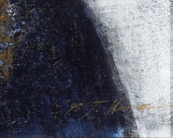 原崇浩(師:アントニオ・ロペス) 油彩-リアリズム×キュビスム(人物画