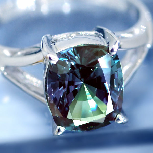 E1574【CRESCENT VERT】稀少再結晶アレキ3.42 最高級Pｔ900R