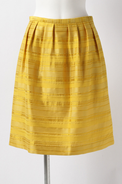 新品 黄色 スカート タックスカート イエロー アンタイトル