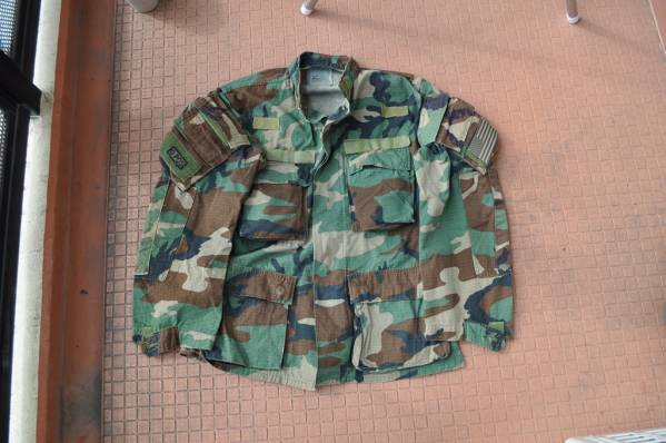 シールズ　特殊部隊　ウッドランド迷彩 カスタムジャケット S/S