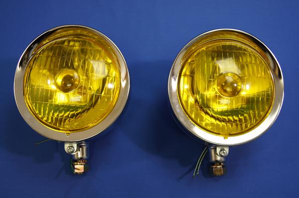 メッキボディー１５４φフォグランプ　イエロー　２個セット