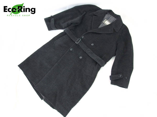 1円 美品 クリスチャン・ディオール ロングコート グレー CC867