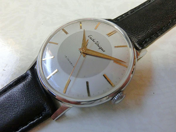 ありゆ出品です 21 珍品！SEIKO ユニーク ツートンダイアル！