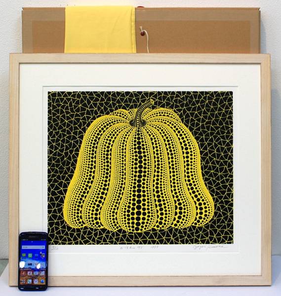 シルクスクリーン :: ED110 草間彌生 かぼちゃMY 絵画買取・販売 草間