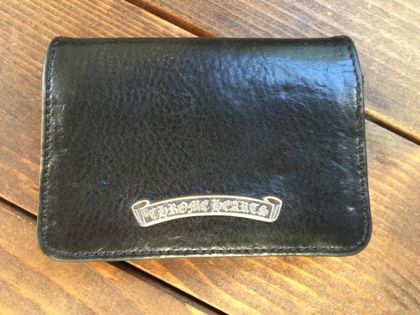 CHROME HEARTS クロムハーツ 3ポケットレザーカードケース