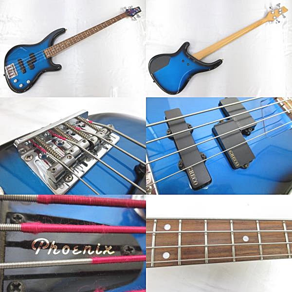 Greco グレコ Phoenix エレキベース ソフトケース付き 中古8仙01 Greco
